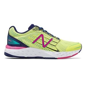 New Balance Women's W680V3 Running Shoe | Color: Yellow/Pink/Blue 🩷👟💛👟💙